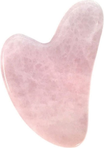 Pembe Kuvars Kalg Gua Sha Yüz Masaj Taşı