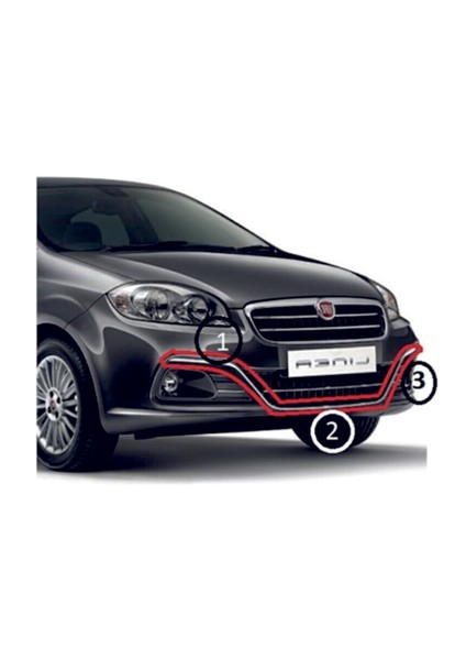 Fiat Linea Ön Tampon Krom Çıta Set (Yeni Model) indirimleri