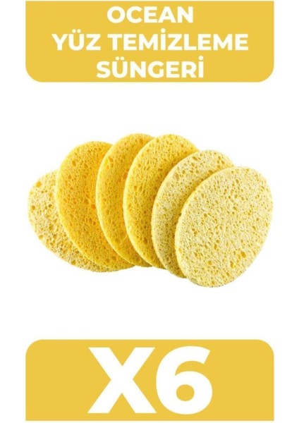 Ocean Yüz Temizleme Süngeri [6 Adet]