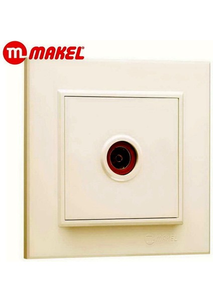 Karea Krem Tv Anten Priz Geçişli