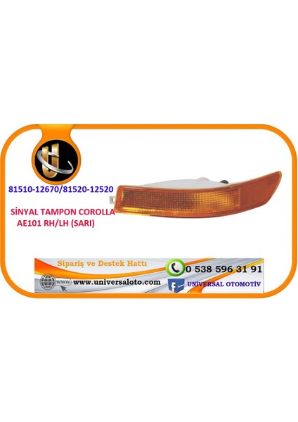 Sinyal Tampon Corolla AE101 93-98 Rh(2 Li Pakette)
