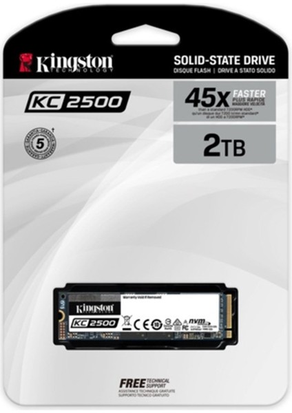Kc2500 2TB M.2 NVMe Skc2500M8-2000G SSD