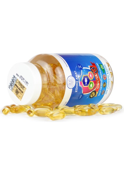 Zühre Ana Omega 3 Balık Yağı - 200 Kapsül (1300 Mg)