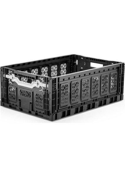 Pro Box Katlanır Kilitli Kasa Siyah (60 x 40 x 23 Cm)