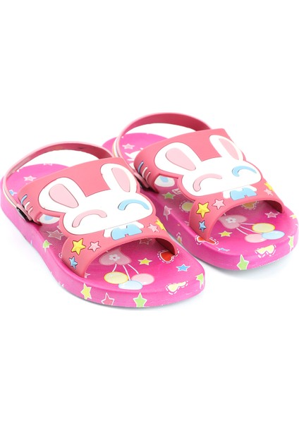 Yazlık Ayarlanabilir Kaydırmaz Taban Kız Çocuk Terlik