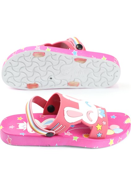 Yazlık Ayarlanabilir Kaydırmaz Taban Kız Çocuk Terlik fırsatları