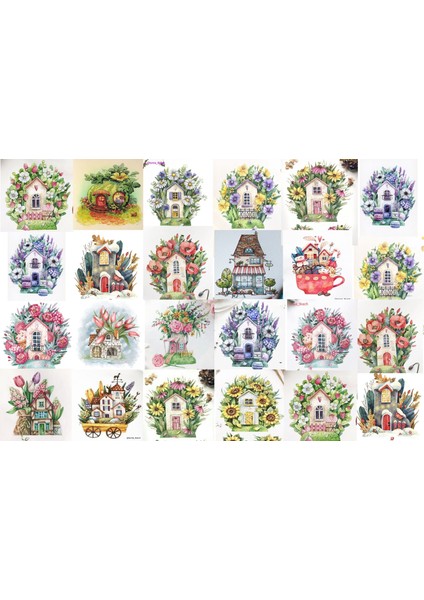 Yuvarlak Sticker (4x4 cm 24 Adet)