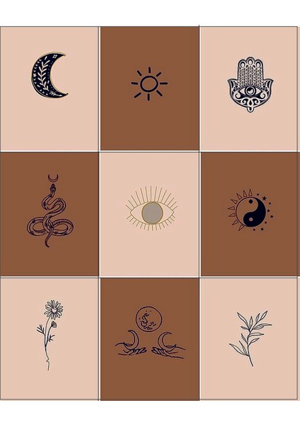 Kare Sticker (4x4 cm 27 Adet)