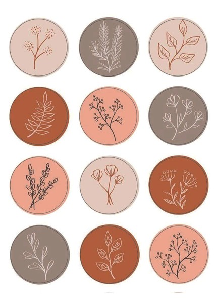 Soft Yuvarlak Sticker (4x4 cm 24 Adet)