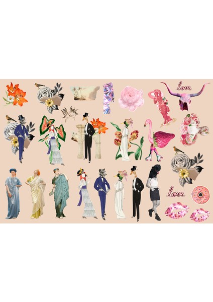 Karışık Sticker (21X31 Cm)