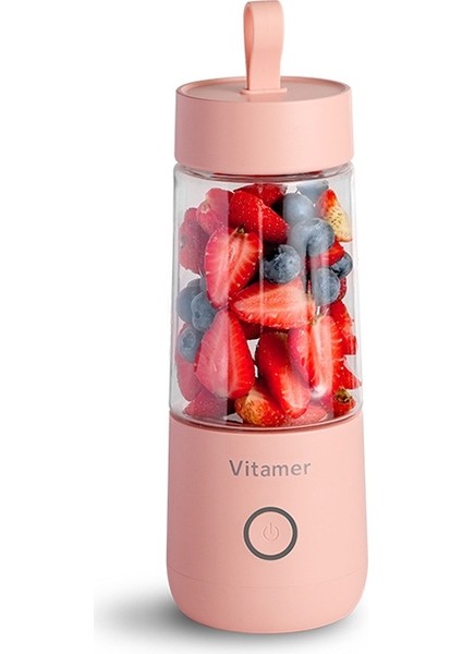 USB Taşınabilir Mini Smoothie Blender - Pembe (Yurt Dışından)