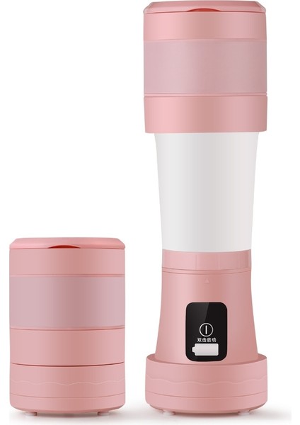 Katlanır Mini Sıkacağı Ev Çok Fonksiyonlu Taşınabilir Teleskopik USB Şarj Sıkacağı Kupası Pembe (Yurt Dışından)