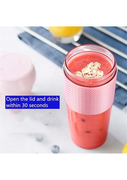 Taşınabilir Sıkacağı Mini Elektrikli Blender Taşınabilir Sıkacağı Pembe (Yurt Dışından)