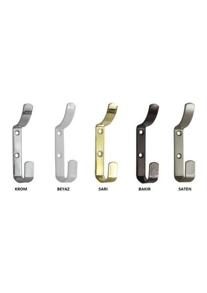 Çengel Metal Askı - Saten - 40'lı
