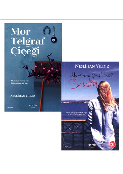 Mor Telgraf Çiçeği - Maviden Çok Seni Sevdim 2 Kitap Takım