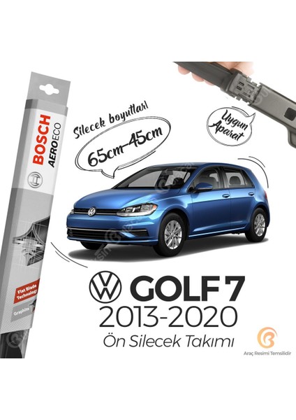 Volkswagen Golf 7 Muz Silecek Takımı (2013-2020) Bosch Aeroeco