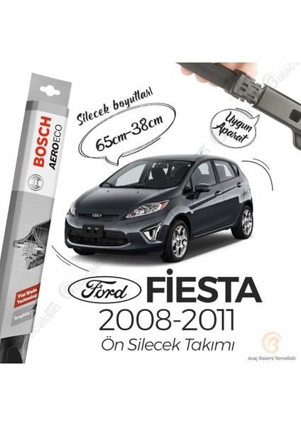 Ford Fiesta Muz Silecek Takımı (2008-2011) Bosch Aeroeco