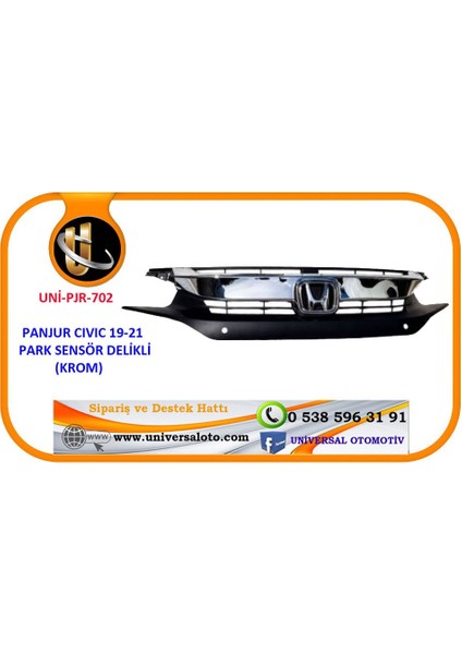 Panjur Cıvıc 19-21 Ön (Krom/park Sensor Delikli/
