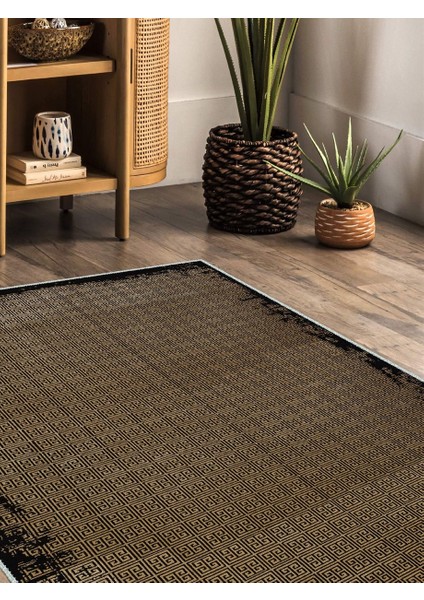 Iskandinav Kilim Desenli Halı, Dokuma Taban Dekoratif Şönil Halı