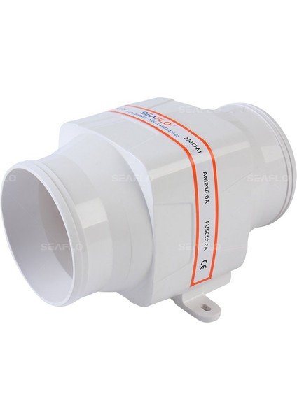 SR10512 12 Volt 100 mm Blower, Tekne ve Yat Kanal Tipi Fan Aspiratör