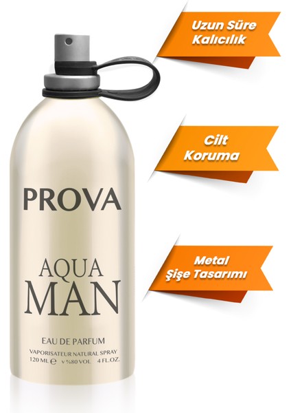 Aqua Man EDP Erkek Parfüm 120 ml