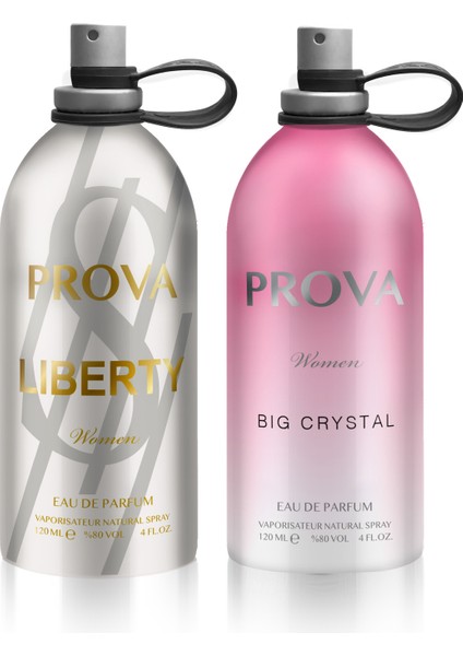 Liberty ve Big Crystal EDP Kadın Parfüm Seti 2 x 120 ml