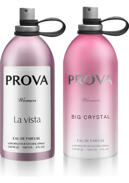 Big Crystal ve La Vista EDP Kadın Parfüm Seti 2 x 120 ml