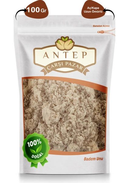 Antep Çarşı Pazar Yerli Badem Unu 100 gr