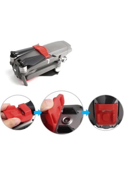 Djı Mavic 2 Pro/zoom Pervane Koruyucu Pervane Tutucu Fixer Kırmızı