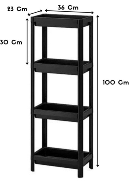 Siyah  Banyo Rafı, Organizer Raf, Çok Kullanışlı Raf Ünitesi