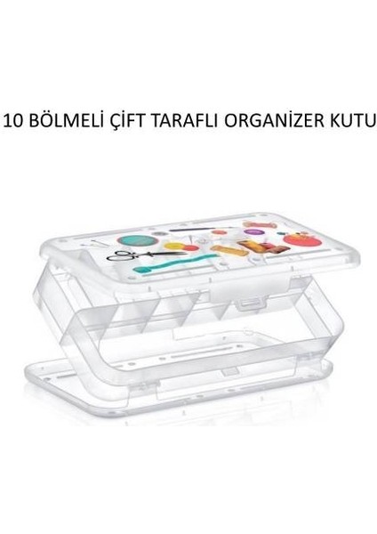 Çift Taraflı Organizer Malzeme Kutusu