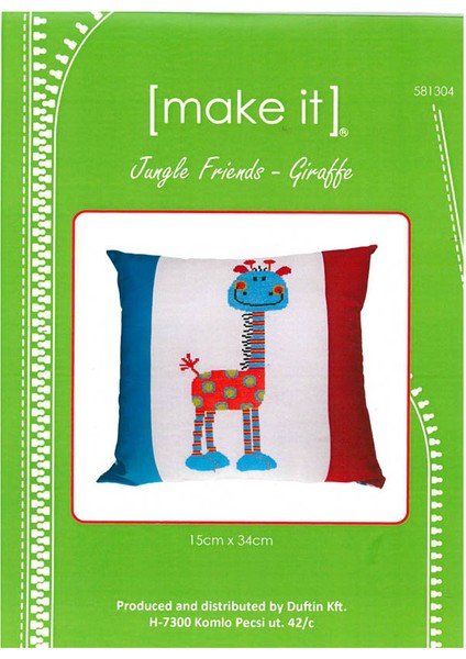 Make It 15X34 cm Zürafa Desenli Etamin Kiti - 581304