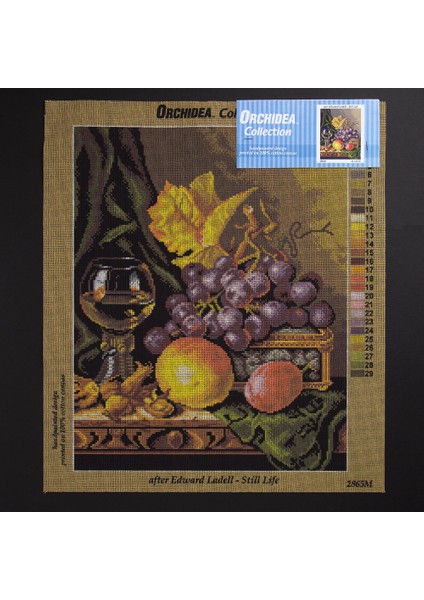 40 x 50 cm Masadaki Meyveler Baskılı Goblen 2865M