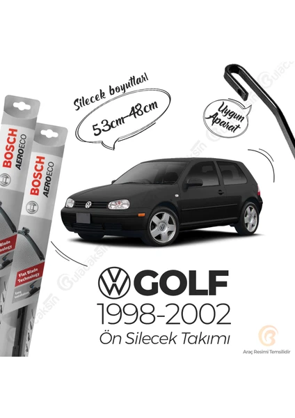 Volkswagen Golf 4 Muz Silecek Takımı (1998-2002) Bosch Aeroeco