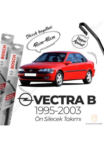 Opel Vectra B Muz Silecek Takımı (1995-2003) Bosch Aeroeco