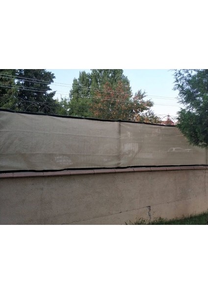Gölgelik File Kamp Gölgelik - 95lik - 5 Metre En Krem - Düz Kenar - Karavan Gölgelik File Gölgelik