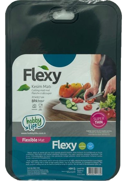 Flexy Kesme Tahtası Matı Siyah