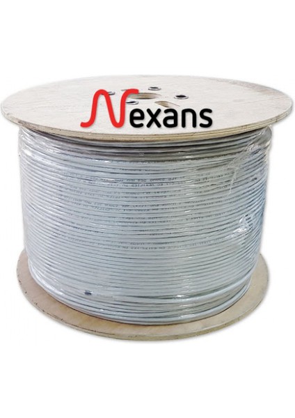 Cat6 500 M 23AWG (0,58MM) Utp %100 Bakır, Makara Kablo (Gri)