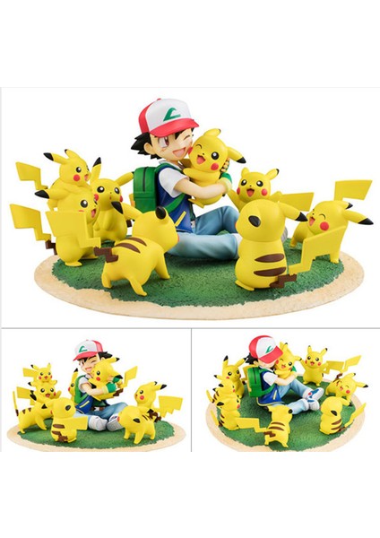 Pokémon Ash Pikachu Anime Figür Oyuncak (Yurt Dışından)