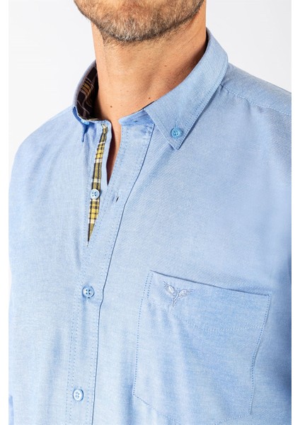 Klasik Fit Rahat Kesim Poplin Oxford Erkek Gömlek fırsatları