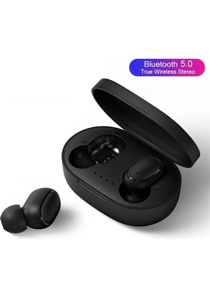 Kablosuz Kulaklık Bluetooth Kulaklıklar A6S Tws Gürültü Azaltma Stereo Kulaklık Spor Kulaklıklar Otomatik Eşleştirme Kulaklığı Çift Mikrofon (Yurt Dışından)