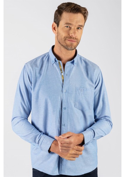 Klasik Fit Rahat Kesim Poplin Oxford Erkek Gömlek fiyatları
