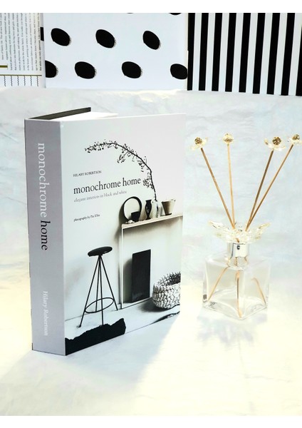 Lovely Book & Book Monochrome Home Dekoratif Kutu