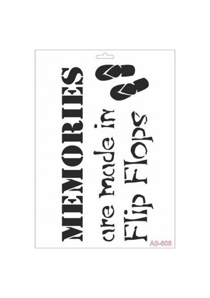 Memories Cadence A4 Stencil AS608