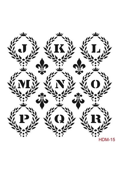 Home Dekor Stencil HDM015 25 x 25