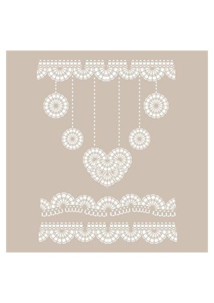 DS12 Dantel Serisi 25X35 Stencil
