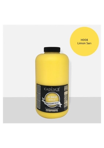 Limon Sarı Cadence Multisurface Akrilik Boya H008 - 2000 ml
