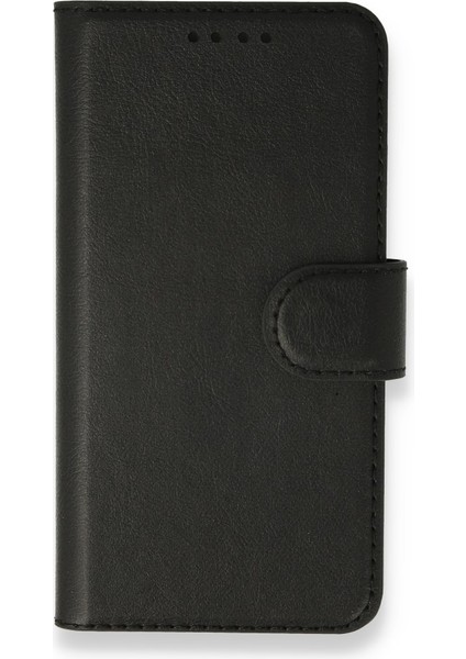 Samsung Galaxy J7 Uyumlu Delüxe Kapaklı Standlı Cüzdanlı Suni Deri Kılıf Siyah
