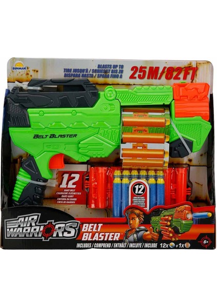 Air Warriors Belt Blaster Sünger Dart Atan Oyuncak