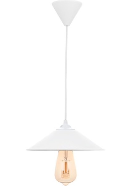 Spor Modern Beyaz Tekli Sarkıt Avize 22 cm En